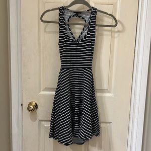 Racer and open back dress